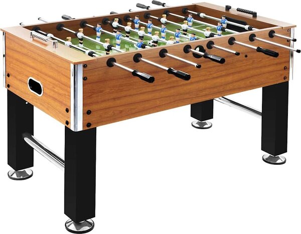 VidaXL Stolní fotbal ocel 60 kg 140 x 74,5 x 87,5 cm [91438] Barva: Hnědá