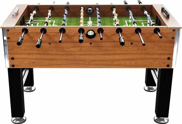 VidaXL Stolní fotbal ocel 60 kg 140 x 74,5 x 87,5 cm [91438] Barva: Hnědá