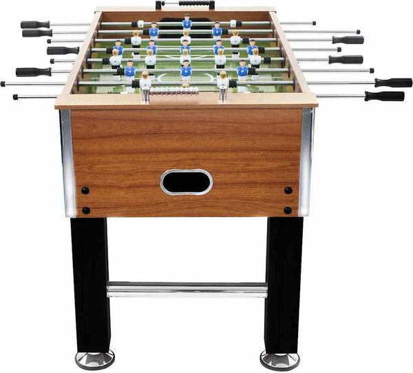 VidaXL Stolní fotbal ocel 60 kg 140 x 74,5 x 87,5 cm [91438] Barva: Hnědá