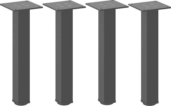 VidaXL Nohy konferenčního stolku 4 ks ocel 42-44 cm ocel [4012454] Barva: Bílá