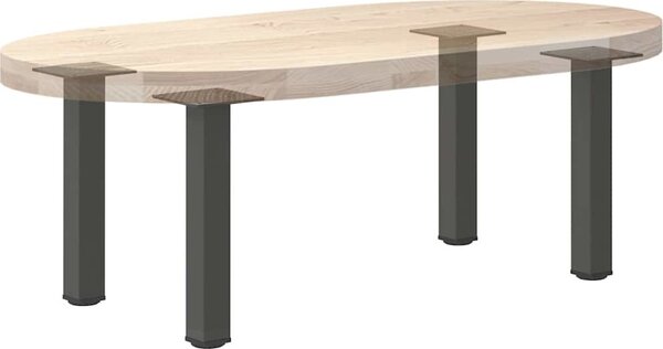 VidaXL Nohy konferenčního stolku 4 ks ocel 42-44 cm ocel [4012454] Barva: Bílá