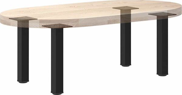 VidaXL Nohy konferenčního stolku 4 ks ocel 42-44 cm ocel [4012454] Barva: Bílá