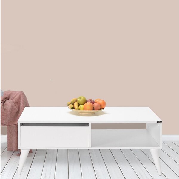 Konferenční stolek 110x65 cm bílá