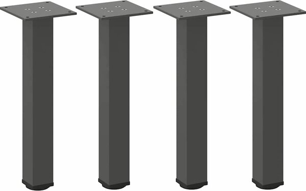 VidaXL Nohy konferenčního stolku 4 ks ocel 42-44 cm ocel [4012454] Barva: Bílá
