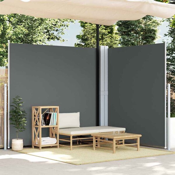 VidaXL Zatahovací boční markýza 220 x 600 cm [318016] Barva: Hnědá