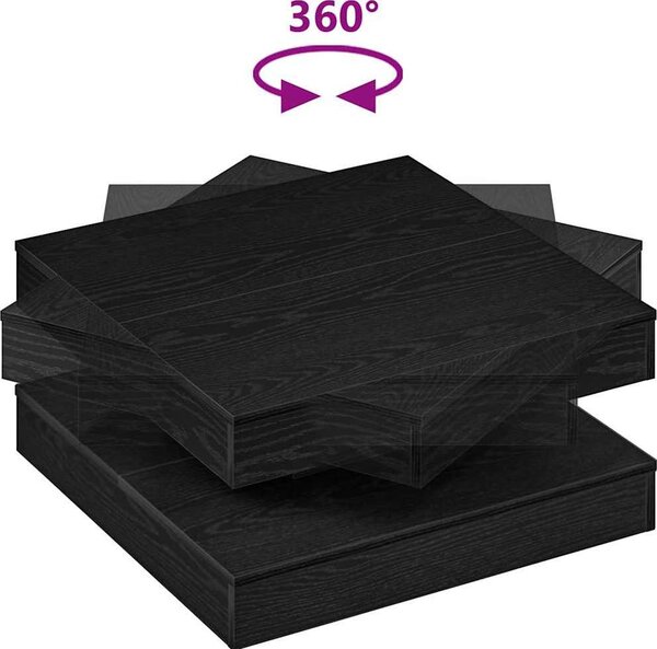 VidaXL Konferenční stolek otočný o 360º 70 x 70 x 34,5 cm [858482] Barva: Bílá