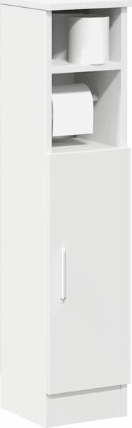 VidaXL Koupelnová skříňka s držákem rolí 20,5 x 22 x 90 cm [858505] Barva: Bílá