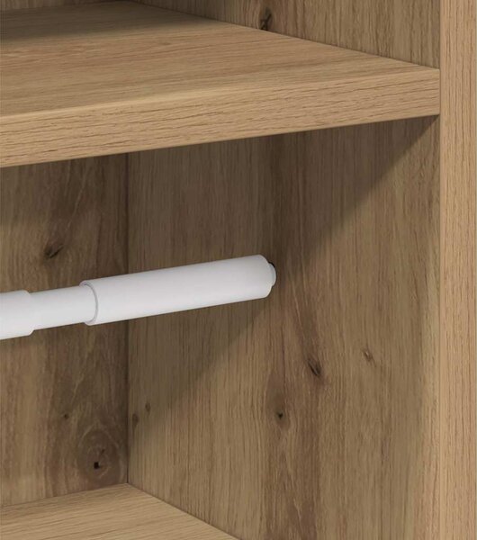 VidaXL Koupelnová skříňka s držákem rolí 20,5 x 22 x 90 cm [858505] Barva: Bílá