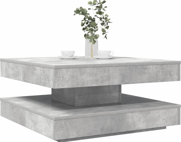 VidaXL Konferenční stolek otočný o 360º 70 x 70 x 34,5 cm [858482] Barva: Bílá