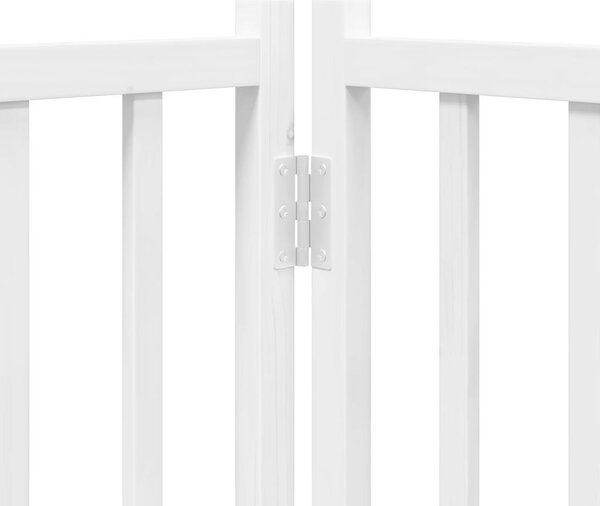 VidaXL Zábrana pro psy s dvířky skládací 4 panely 320 cm jedle [352281] Barva: Černá