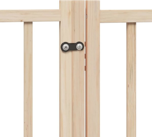 VidaXL Zábrana pro psy s dvířky skládací 6 panelů 480 cm topol [3155721] Barva: Přírodní