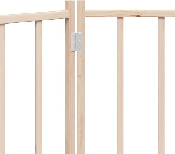 VidaXL Zábrana pro psy skládací 2 panely 160 cm masivní jedle [352272] Barva: Přírodní