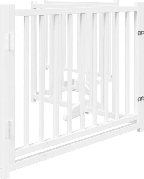 VidaXL Zábrana pro psy s dvířky skládací 4 panely 320 cm jedle [352281] Barva: Černá