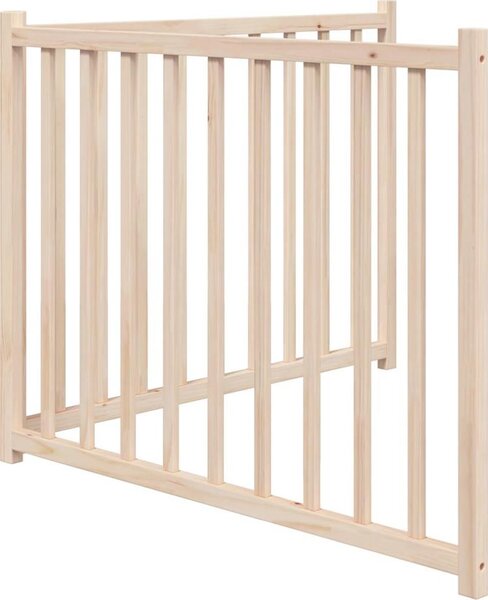 VidaXL Zábrana pro psy skládací 2 panely 160 cm masivní jedle [352272] Barva: Přírodní