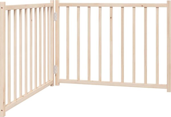 VidaXL Zábrana pro psy skládací 2 panely 160 cm masivní jedle [352272] Barva: Přírodní