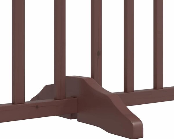 VidaXL Zábrana pro psy s dvířky skládací 4 panely 320 cm jedle [352281] Barva: Černá