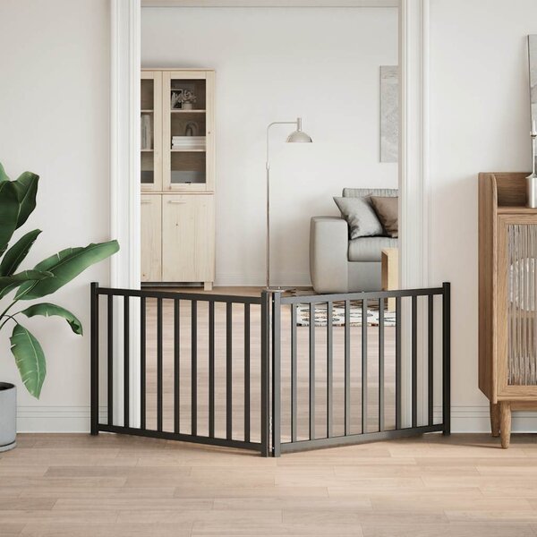 VidaXL Zábrana pro psy skládací 2 panely 160 cm masivní jedle [352272] Barva: Přírodní