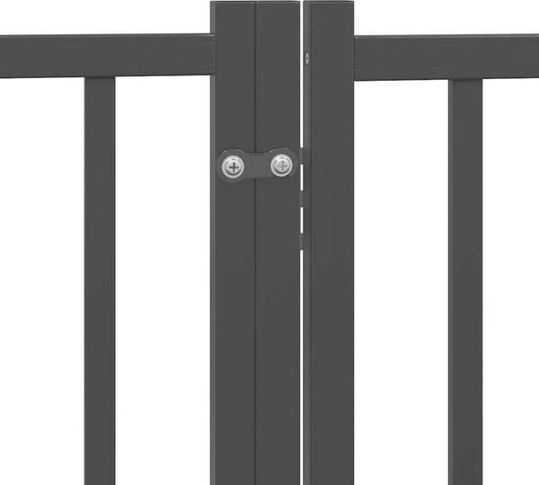VidaXL Zábrana pro psy s dvířky skládací 4 panely 320 cm [352291] Barva: Černá