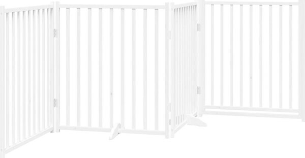 VidaXL Zábrana pro psy s dvířky skládací 4 panely 320 cm [352291] Barva: Černá