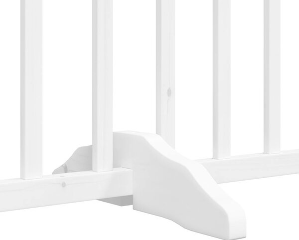 VidaXL Zábrana pro psy s dvířky skládací 4 panely 320 cm [352291] Barva: Černá