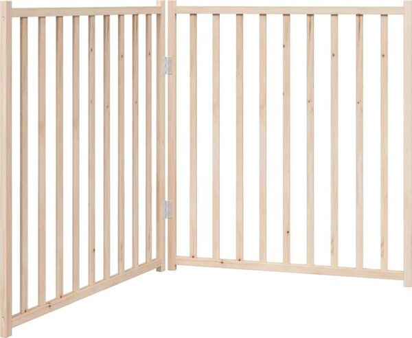 VidaXL Zábrana pro psy skládací 2 panely 160 cm masivní jedle [352298] Barva: Bílá
