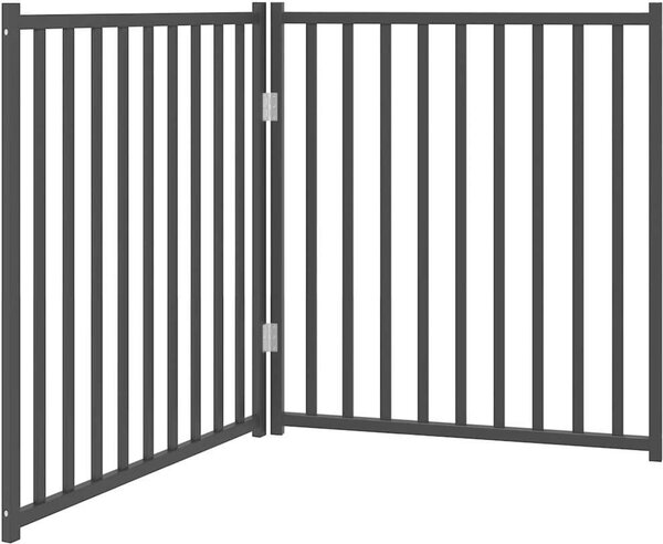 VidaXL Zábrana pro psy skládací 2 panely 160 cm masivní jedle [352298] Barva: Bílá