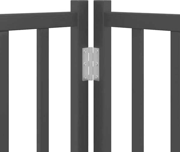 VidaXL Zábrana pro psy s dvířky skládací 6 panelů 300 cm jedle [352285] Barva: hnědý dub