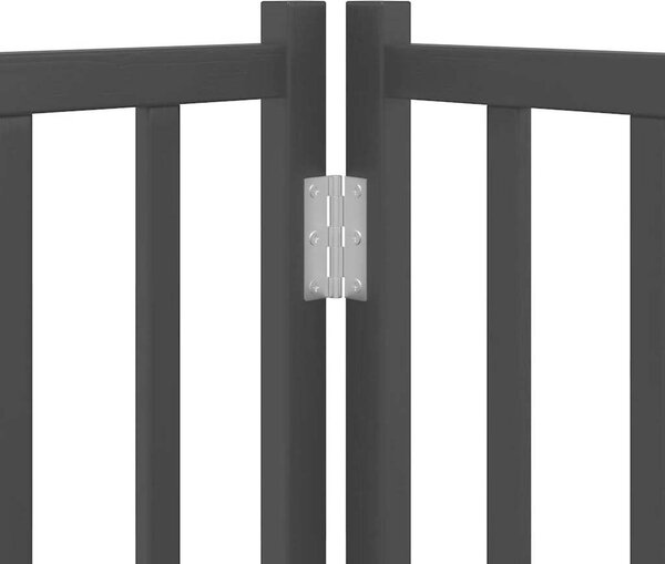 VidaXL Zábrana pro psy s dvířky skládací 4 panely 320 cm [352291] Barva: Černá