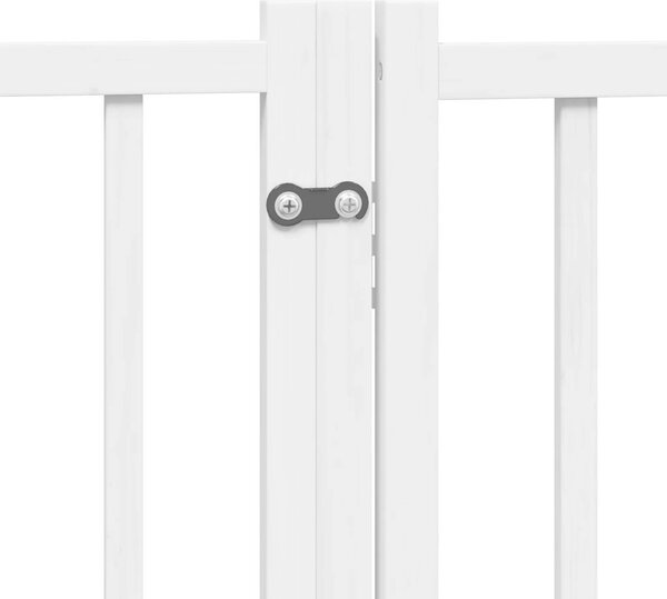 VidaXL Zábrana pro psy s dvířky skládací 4 panely 320 cm [352291] Barva: Černá