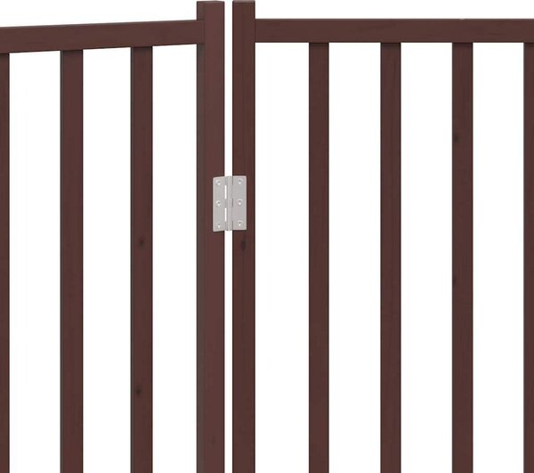VidaXL Zábrana pro psy skládací 2 panely 160 cm masivní jedle [352298] Barva: Bílá