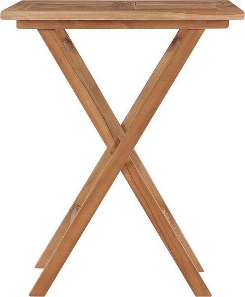 VidaXL Skládací zahradní stolek 60 x 60 x 75 cm masivní teakové dřevo [48994]