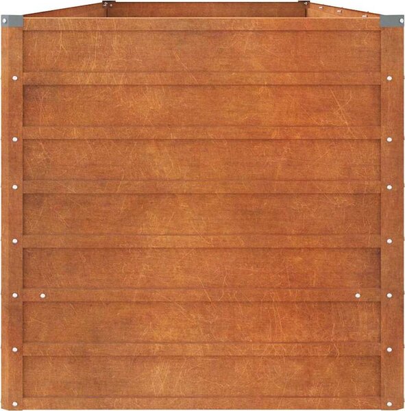 VidaXL Zahradní vyvýšený záhon rezavý 320 x 80 x 77 cm cortenová ocel [151963]