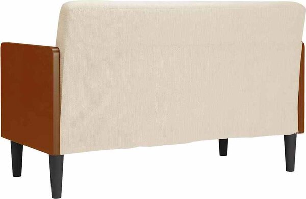 VidaXL Pohovka Loveseat s podhlavníkem, 110 cm, lněná [4100606]