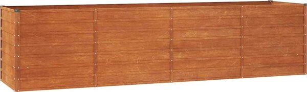 VidaXL Zahradní vyvýšený záhon rezavý 320 x 80 x 77 cm cortenová ocel [151963]