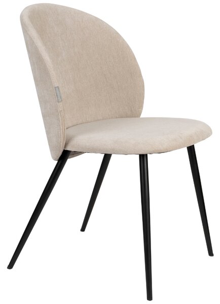 Béžová čalouněná jídelní židle ZUIVER COZY