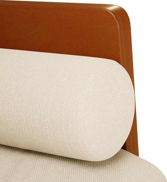 VidaXL Pohovka Loveseat s podhlavníkem, 110 cm, lněná [4100606]
