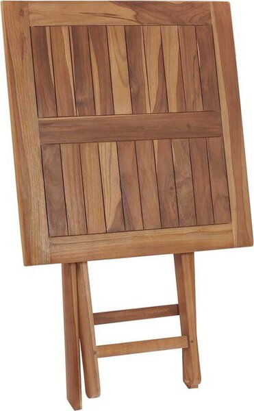 VidaXL Skládací zahradní stolek 60 x 60 x 75 cm masivní teakové dřevo [48994]
