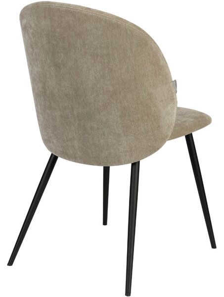 Zelená čalouněná jídelní židle ZUIVER COZY