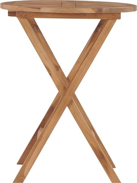 VidaXL Skládací zahradní stolek 60 cm masivní teakové dřevo [48993]