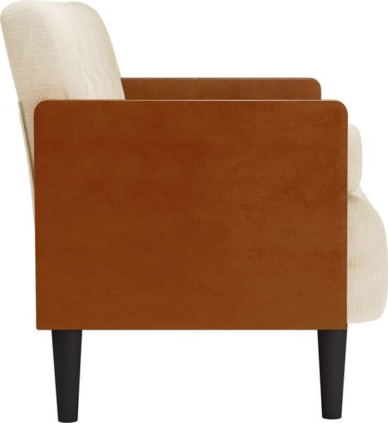 VidaXL Pohovka Loveseat s podhlavníkem, 110 cm, lněná [4100606]