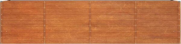 VidaXL Zahradní vyvýšený záhon rezavý 320 x 80 x 77 cm cortenová ocel [151963]