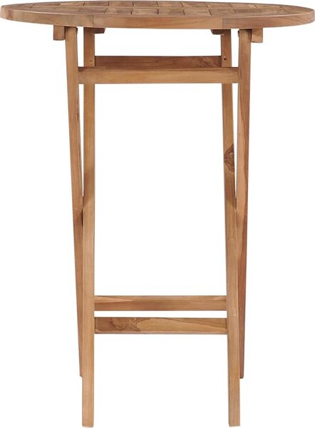 VidaXL Skládací zahradní stolek 60 cm masivní teakové dřevo [48993]