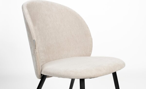 Béžová čalouněná jídelní židle ZUIVER COZY