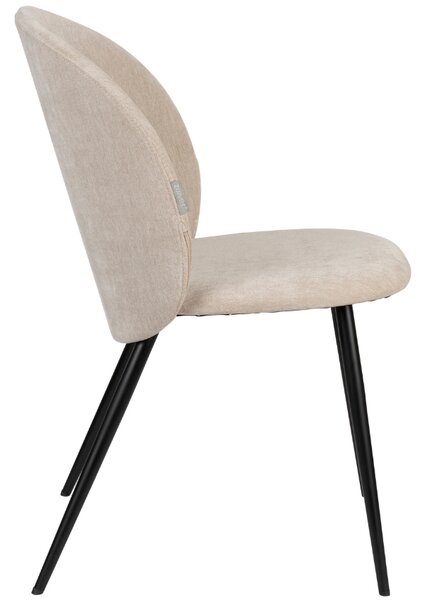 Béžová čalouněná jídelní židle ZUIVER COZY