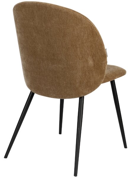 Hnědá čalouněná jídelní židle ZUIVER COZY