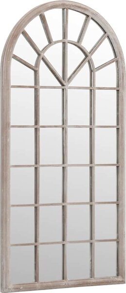 VidaXL Zahradní zrcadlo 90 x 45 cm železo do exteriéru [318348] Barva: Písková