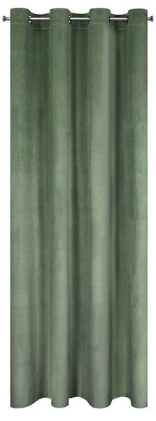 ZATEMŇOVACÍ ZÁVĚS NA KROUŽCÍCH MELANIE 140X250 CM TMAVĚMĚTOVÁ