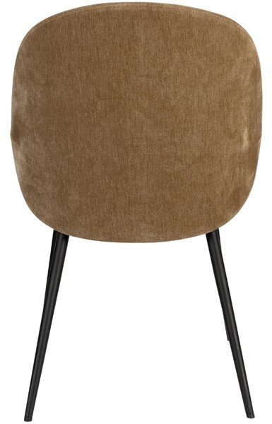 Hnědá čalouněná jídelní židle ZUIVER COZY