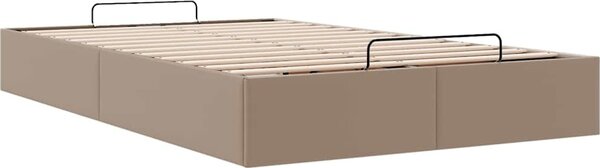 VidaXL Osmanský rám postele bez matrace 120x200 cm umělá kůže [3310798] Barva: Bílá