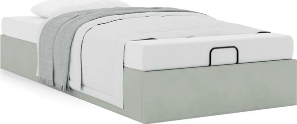VidaXL Osmanský rám postele bez matrace 80x200 cm samet [3310925] Barva: Tmavě šedá